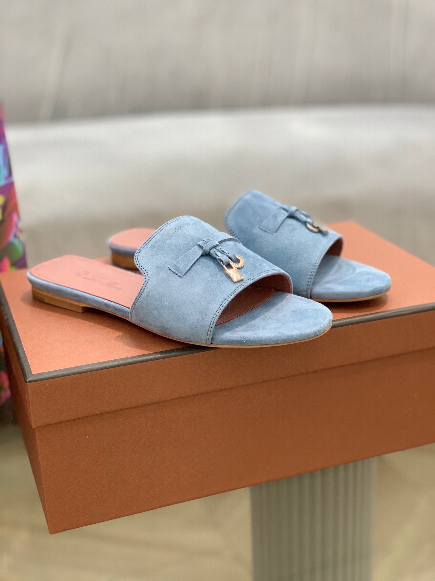 LP SUMMER CHARMS SANDALS SAPPHIRE SUEDE - 35