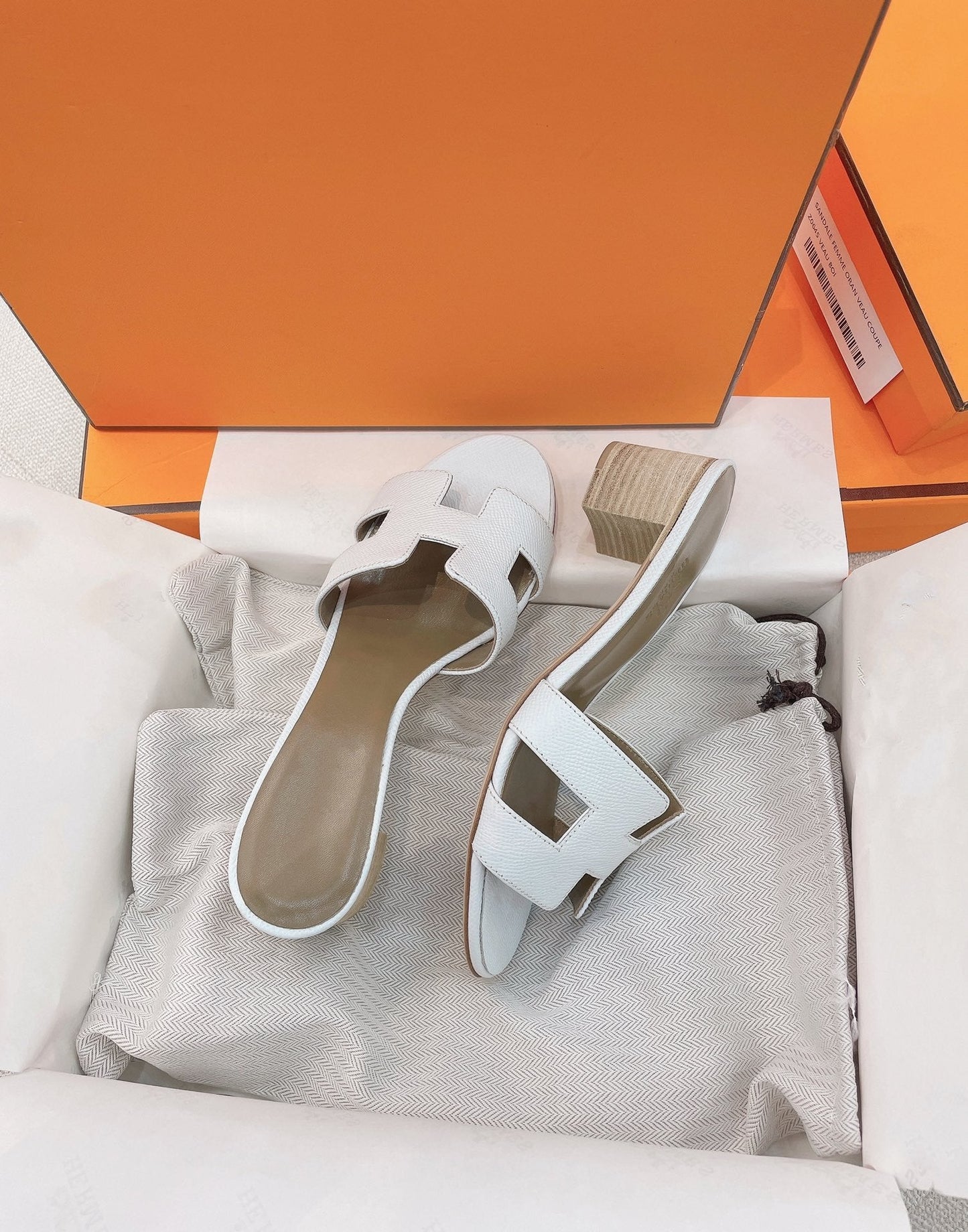 0asis Sandal Epsom Calfskin White - 35