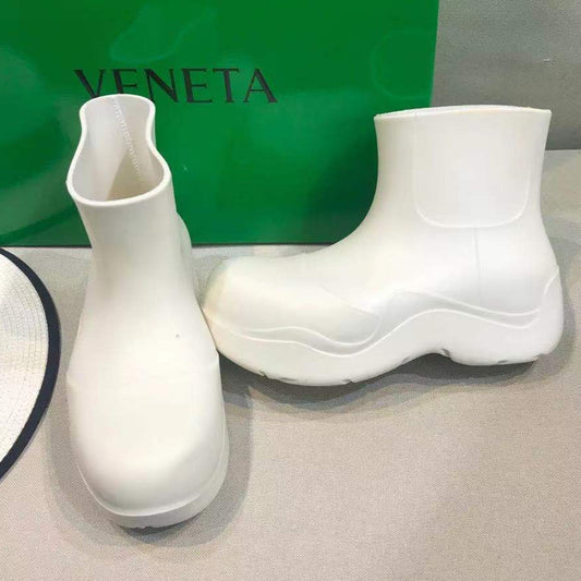 PUDDLE ANKLE BOOT IN WHITE RUBBER - 35
