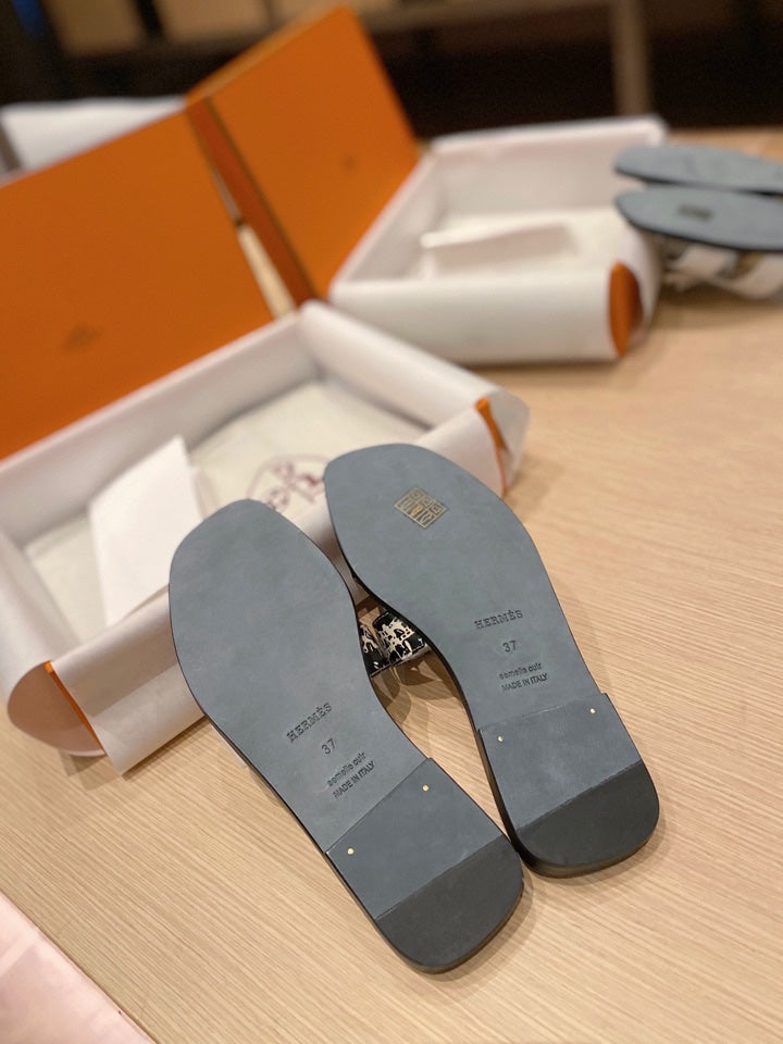0RAN SANDALS IN WHITE MIX COLORFUL CALFSKIN - 34