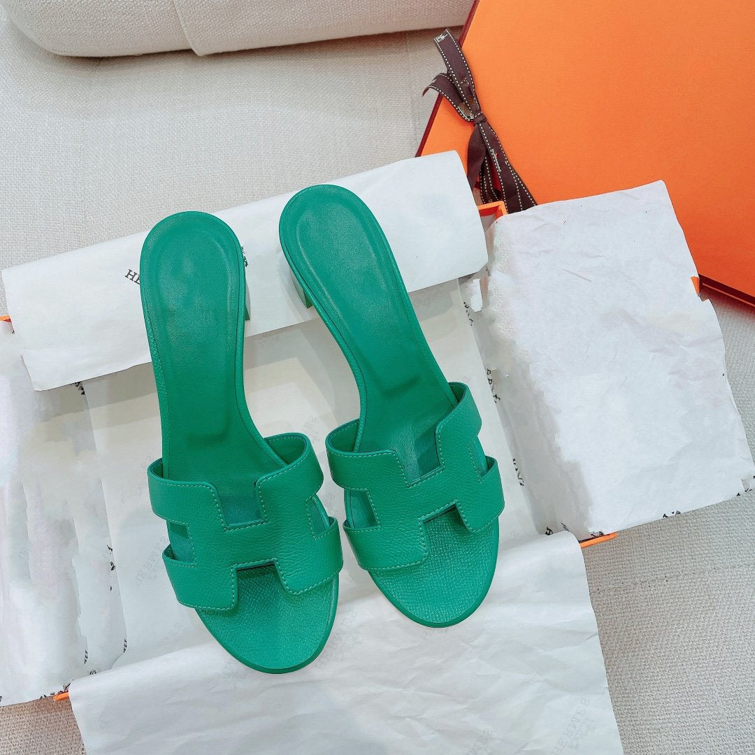0asis Sandal Epsom Calfskin Teal Blue - 35