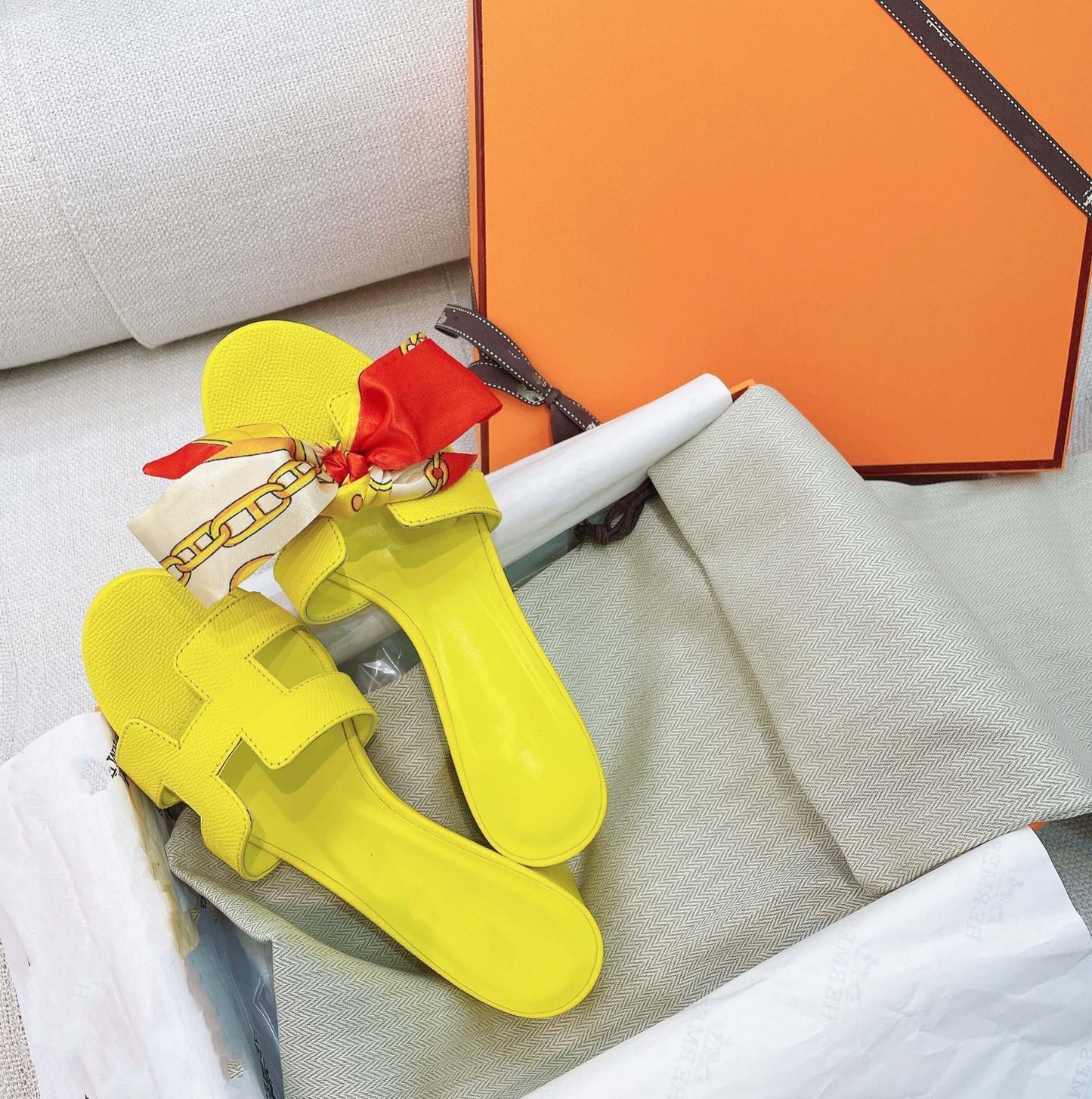 0asis Sandal Epsom Calfskin Lemon - 35