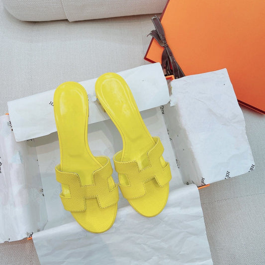 0asis Sandal Epsom Calfskin Lemon - 35