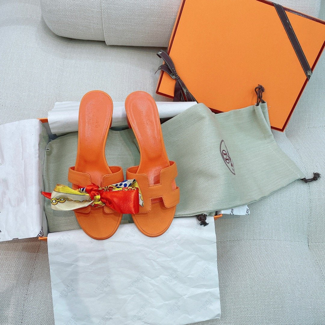 0asis Sandal Epsom Calfskin Orange - 35