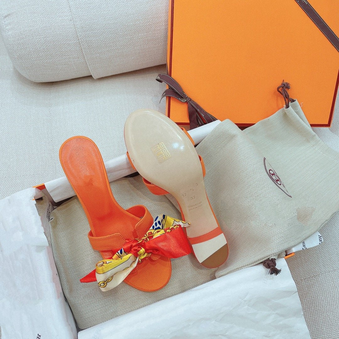 0asis Sandal Epsom Calfskin Orange - 35