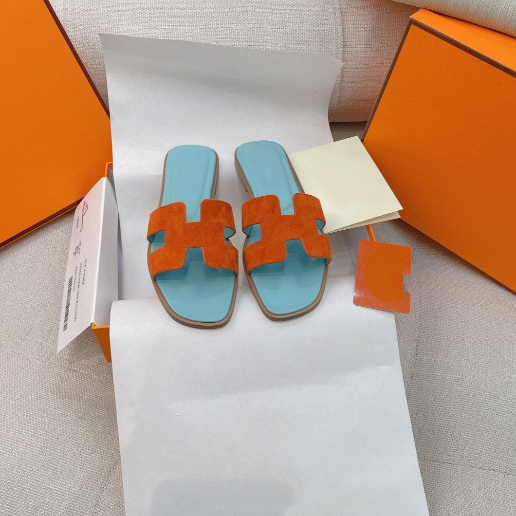 0ran Sandal Tifany/Orange Suede - 35