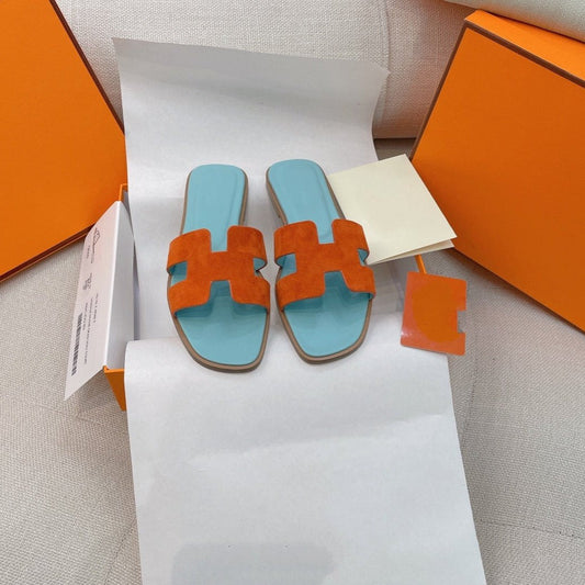0ran Sandal Tifany/Orange Suede - 35