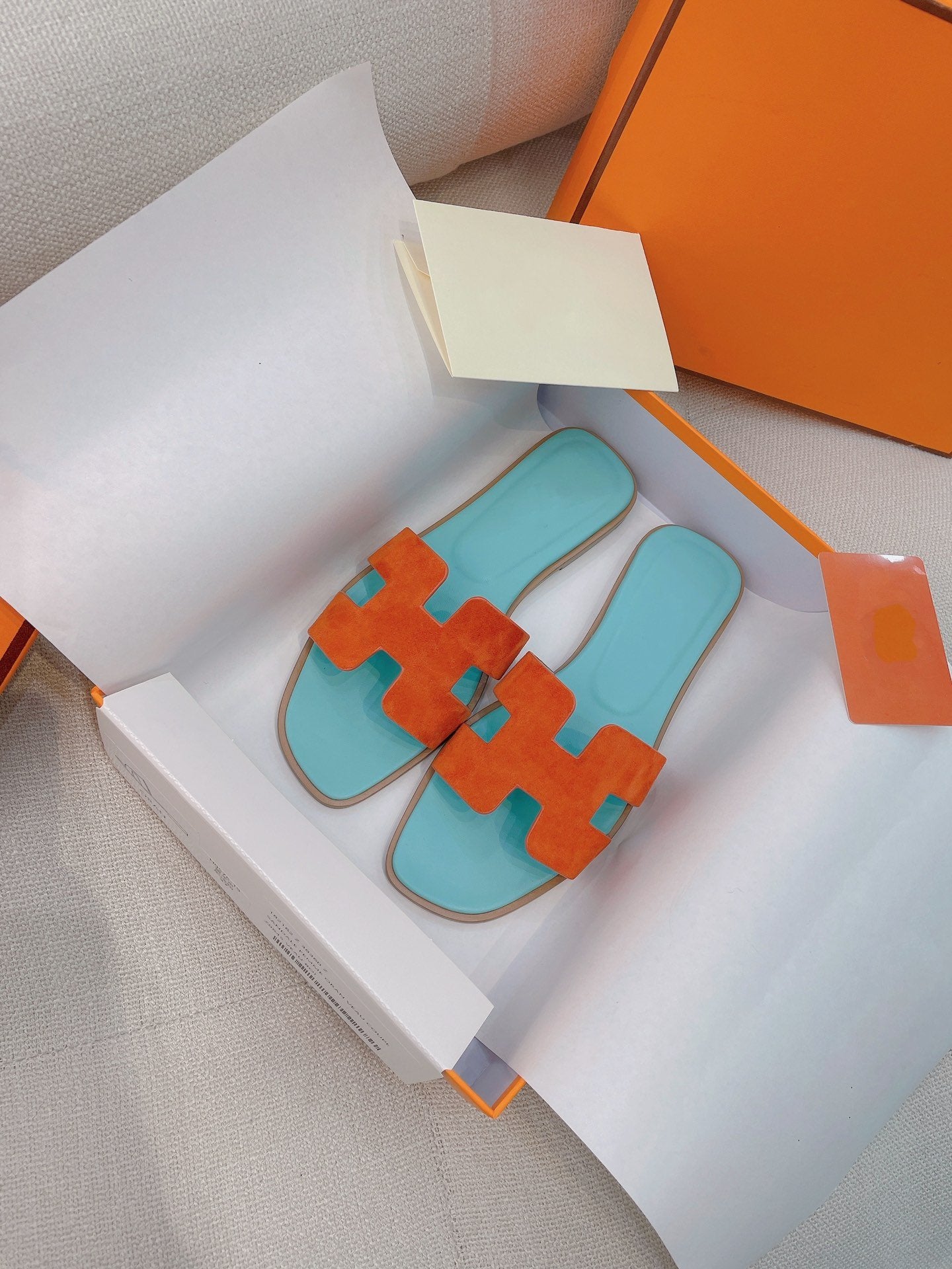 0ran Sandal Tifany/Orange Suede - 35