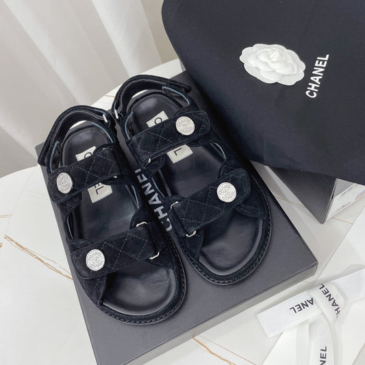 CHANEL 26S БОСОНІЖКИ З ЧОРНОЇ ЗАМШІ