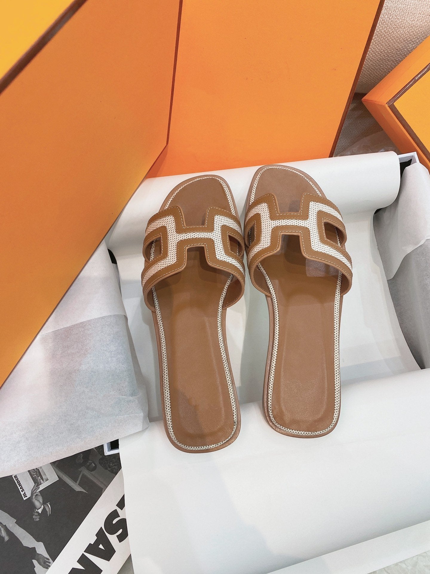 0ran Sandal Brown Leather - 35