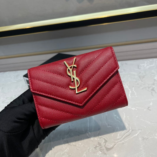 ВІЗИТНИЦЯ MONOGRAM 12 ЧЕРВОНА CHERRY З ТЕЛЯЧОЇ ШКІРИ