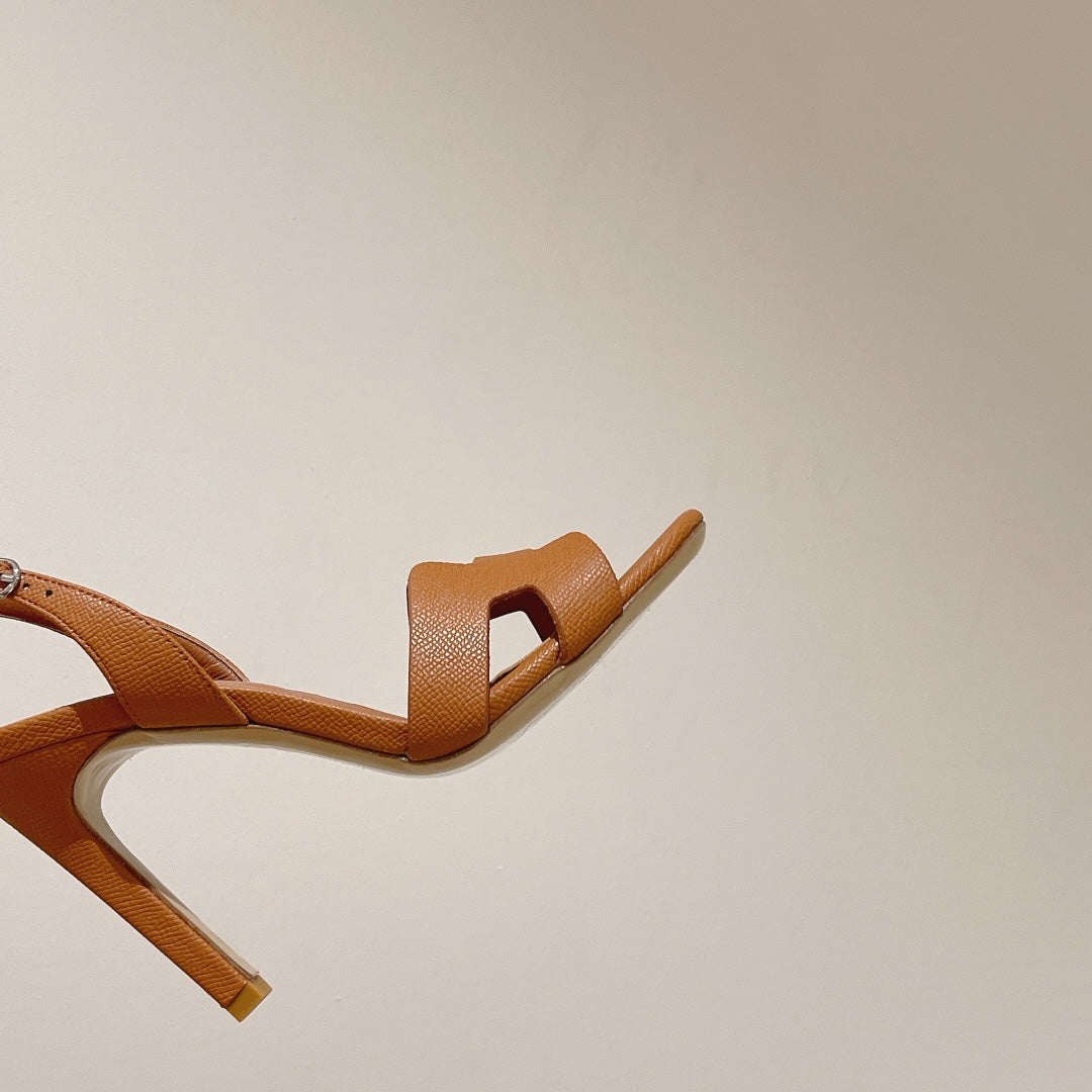 SLINGBACK SANDAL ETERNITE 105 TUSCAN LAMBSKIN - 35