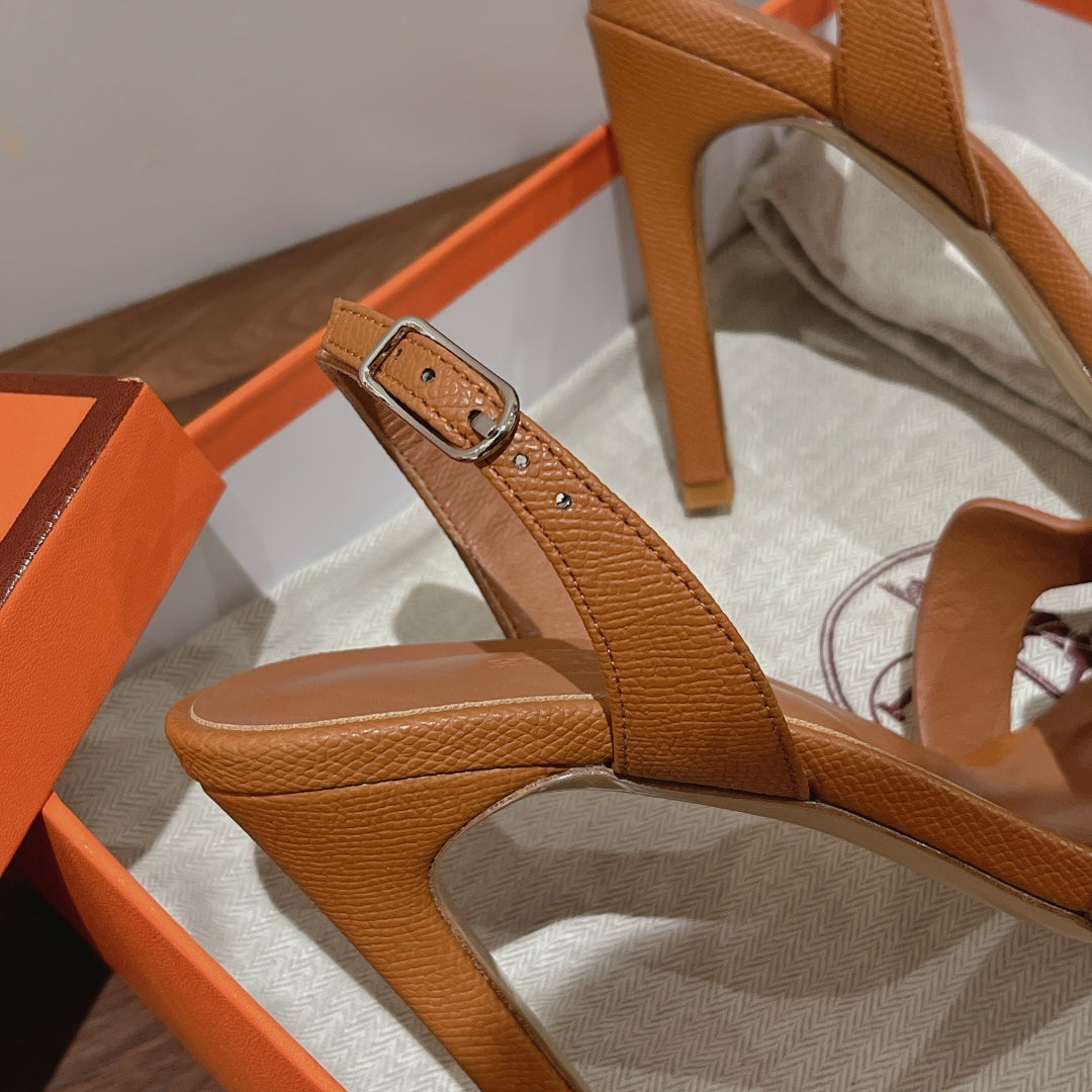 SLINGBACK SANDAL ETERNITE 105 TUSCAN LAMBSKIN - 35