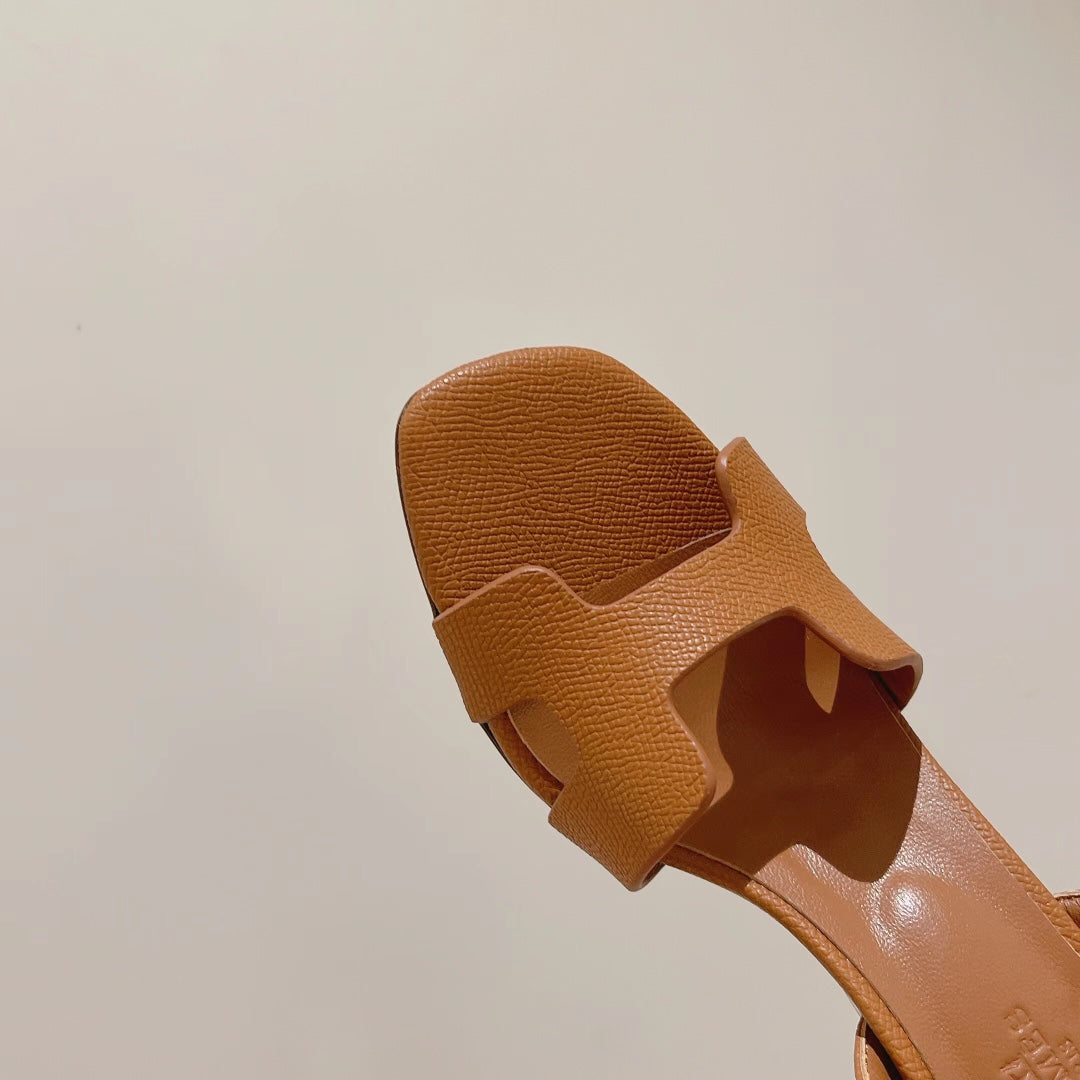 SLINGBACK SANDAL ETERNITE 75 TUSCAN LAMBSKIN - 35