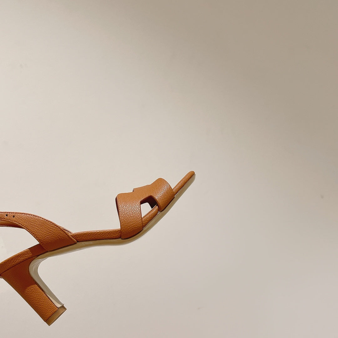 SLINGBACK SANDAL ETERNITE 75 TUSCAN LAMBSKIN - 35