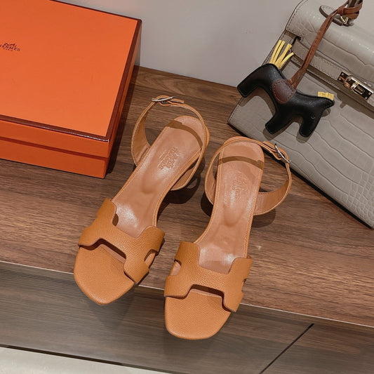 SLINGBACK SANDAL ETERNITE 75 TUSCAN LAMBSKIN - 35