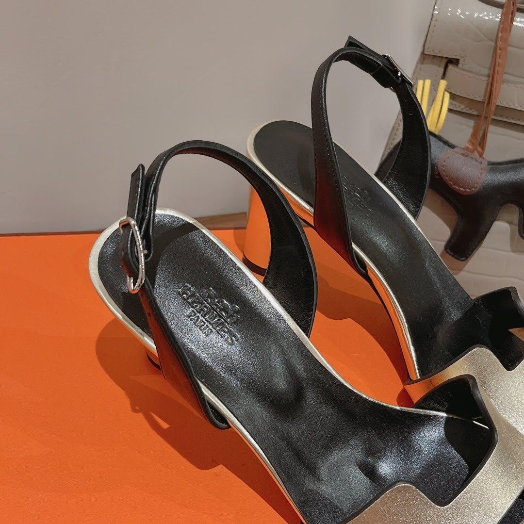 HOLY 75 SANDAL IN OLD GOLD CALFSKIN - 35