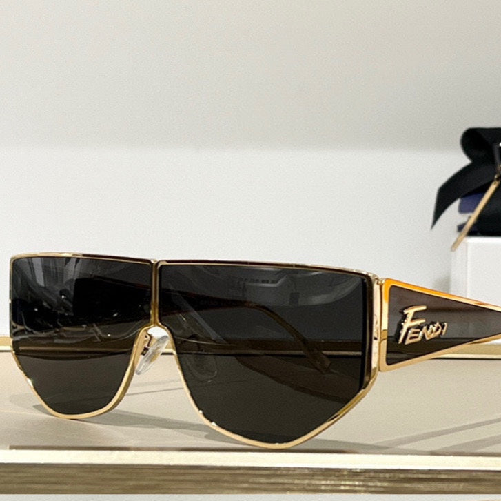 DISCO SQUARED SUNGLASSES FF M0093 IN METAL - Purple