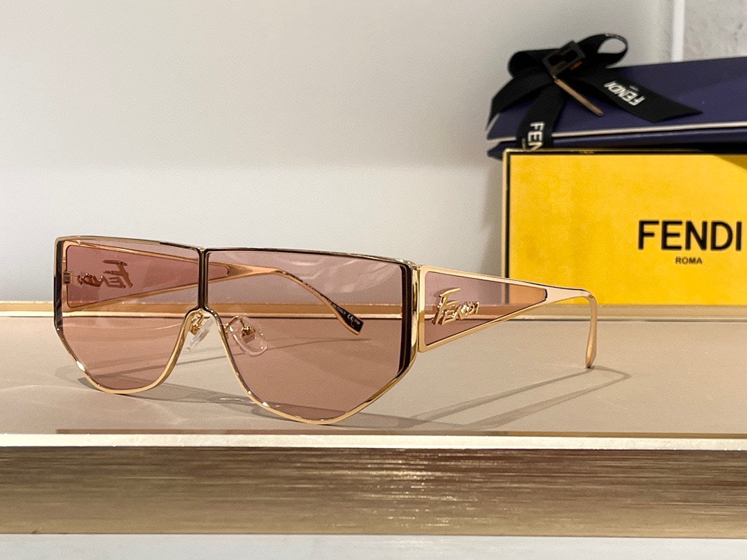 DISCO SQUARED SUNGLASSES FF M0093 IN METAL - Purple