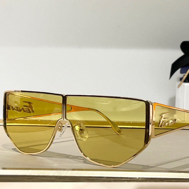 DISCO SQUARED SUNGLASSES FF M0093 IN METAL - Purple