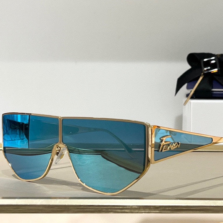 DISCO SQUARED SUNGLASSES FF M0093 IN METAL - Purple