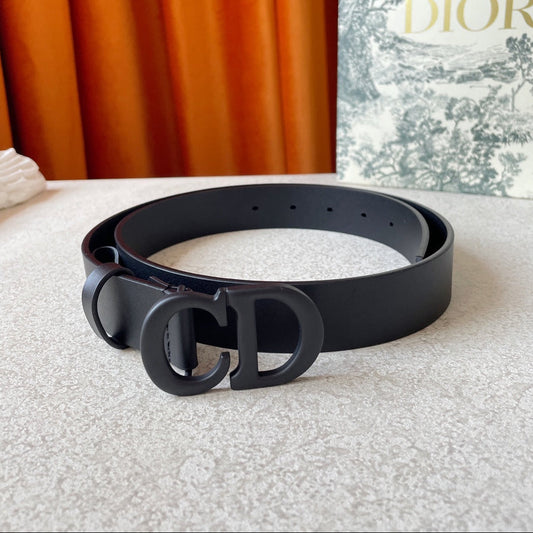 DIOR 25S BELT 30 MM IN BLACK CALFSKIN 594062 - 30