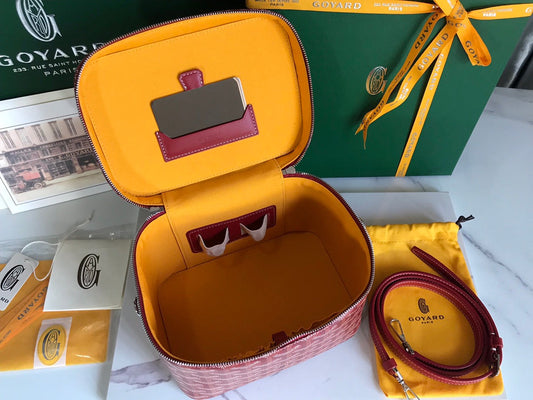 КЕЙС MUSE VANITY CASE 20 З КЛАСИЧНОГО ЧЕРВОНОГО ПОЛОТНА GOYARDINE