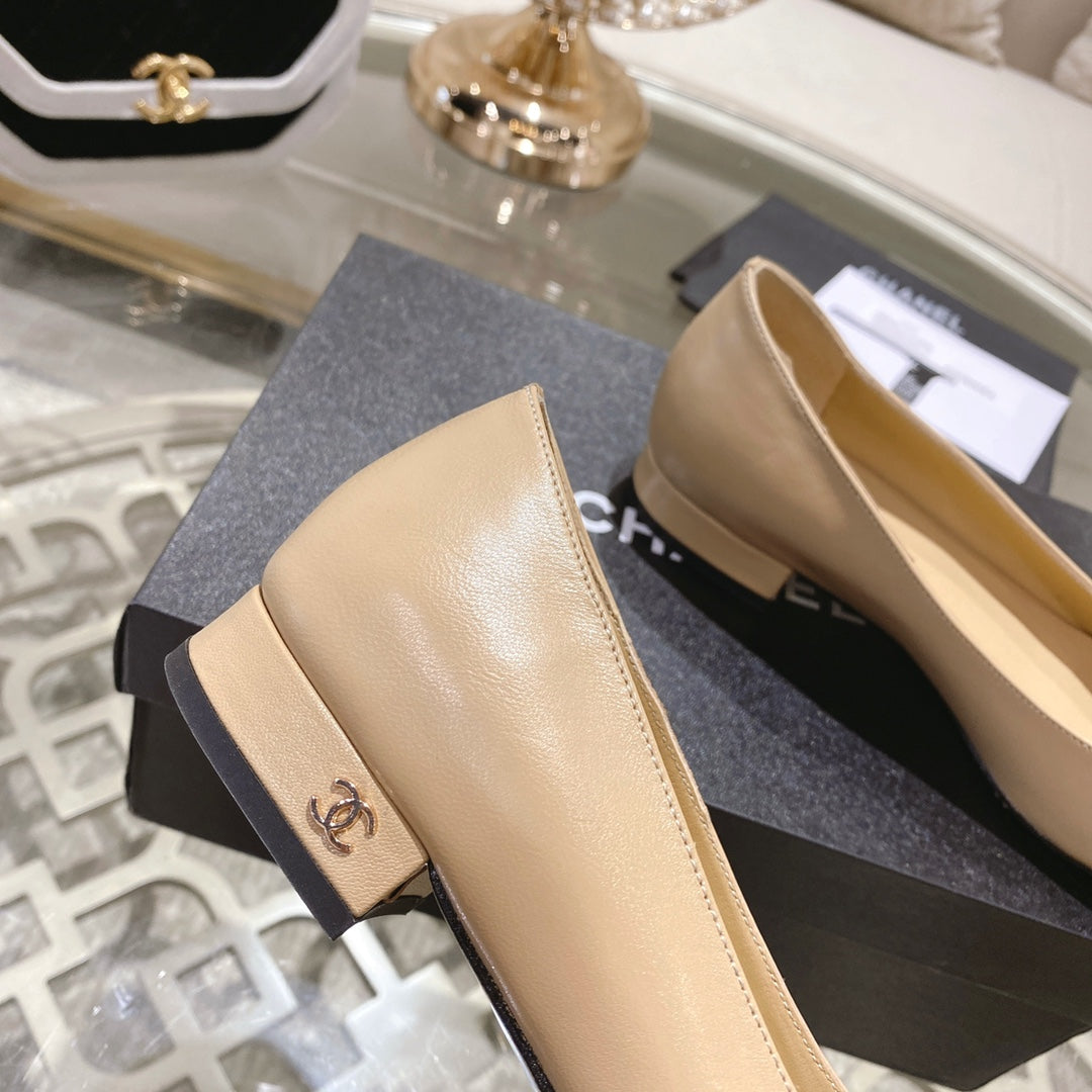 cc pump 2.5 beige black lambskin - 35