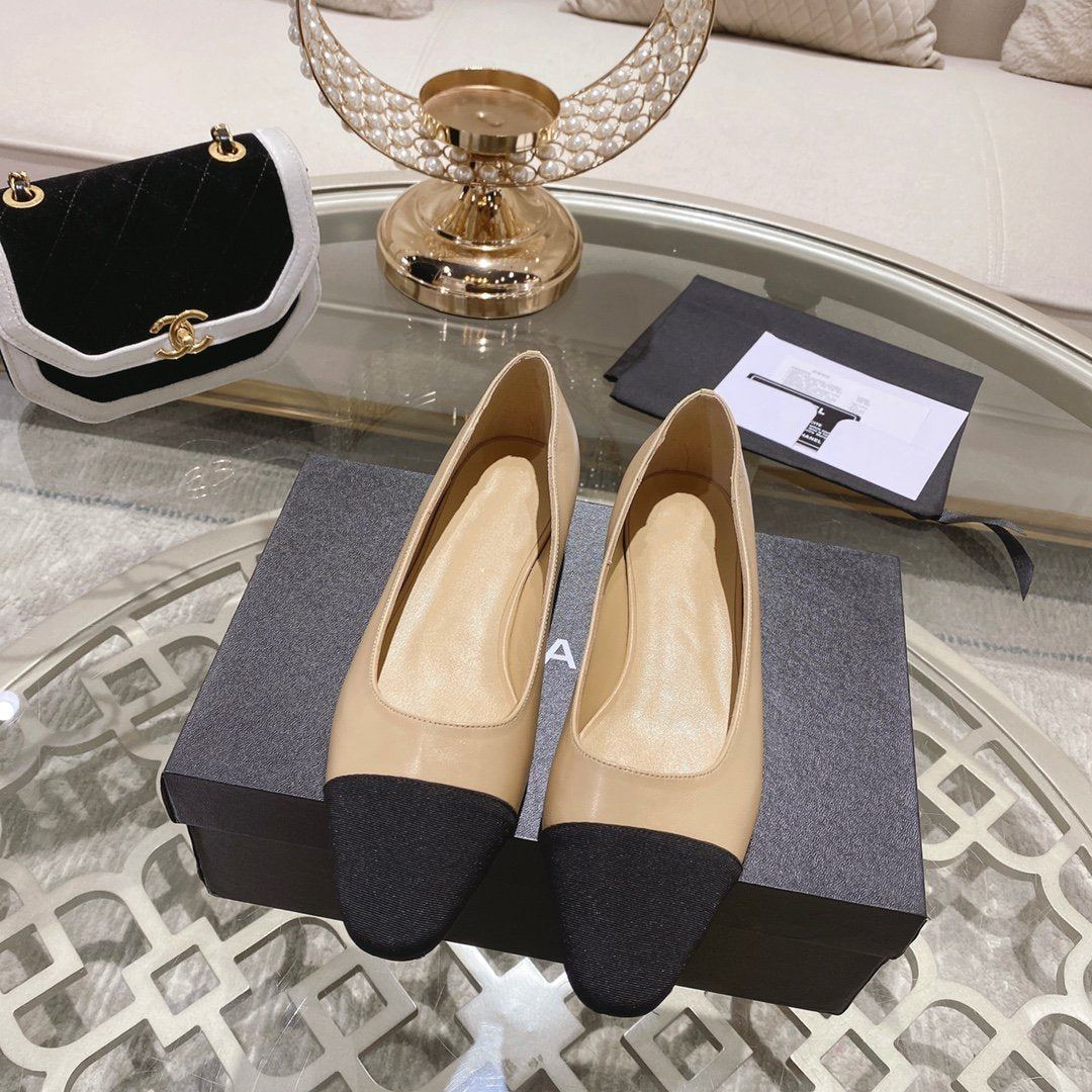 cc pump 2.5 beige black lambskin - 35