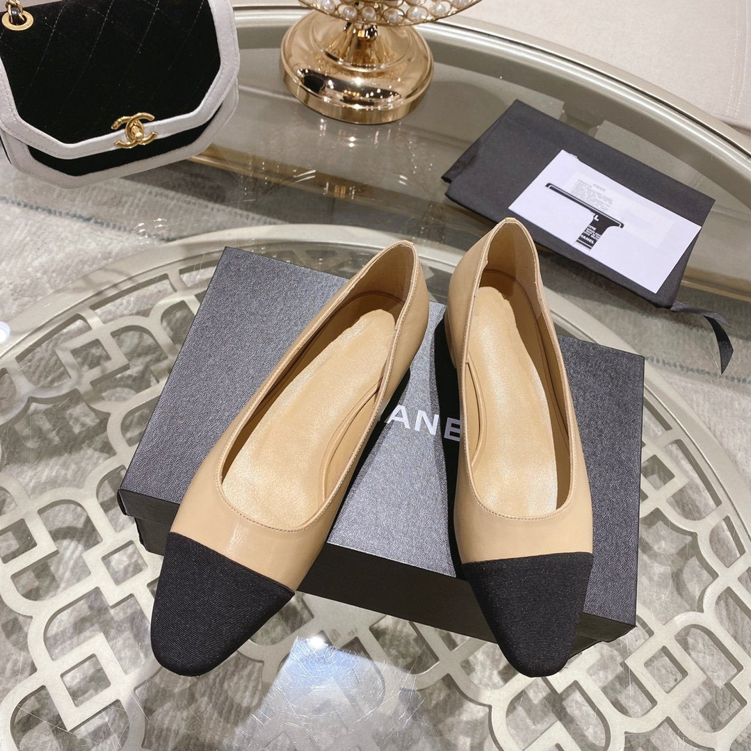cc pump 2.5 beige black lambskin - 35