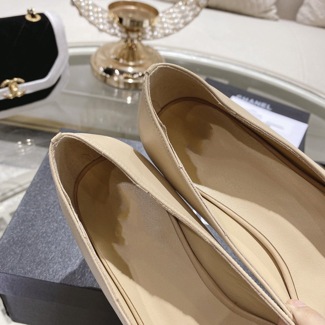 cc pump 2.5 beige black lambskin - 35