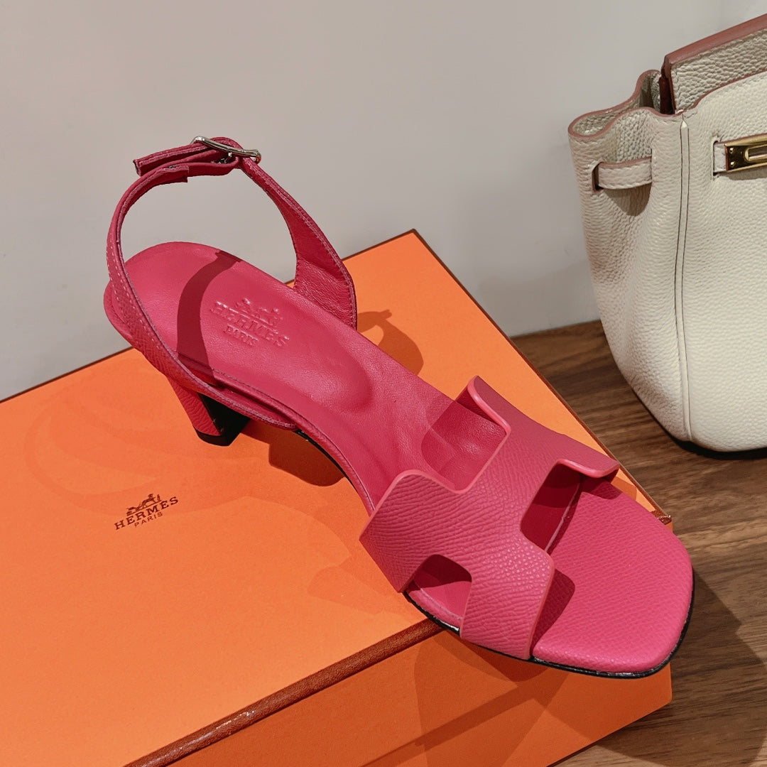 SLINGBACK SANDAL ETERNITE 75 BRIGHT PINK LAMBSKIN - 35
