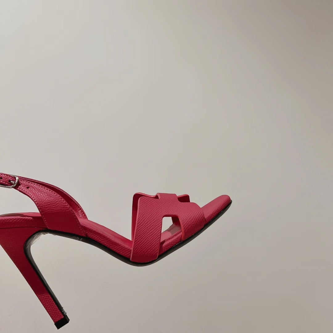 SLINGBACK SANDAL ETERNITE 105 BRIGHT PINK LAMBSKIN - 35