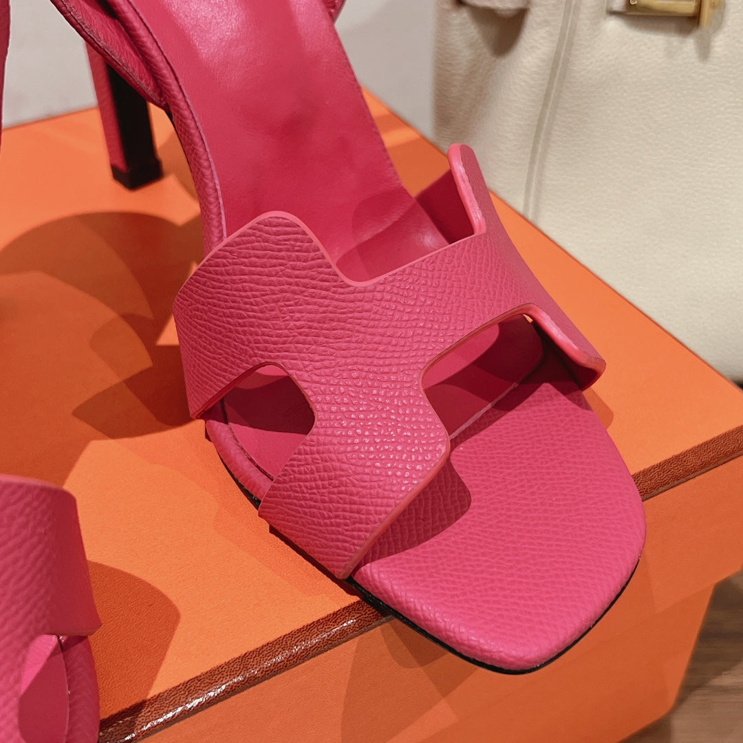 SLINGBACK SANDAL ETERNITE 105 BRIGHT PINK LAMBSKIN - 35