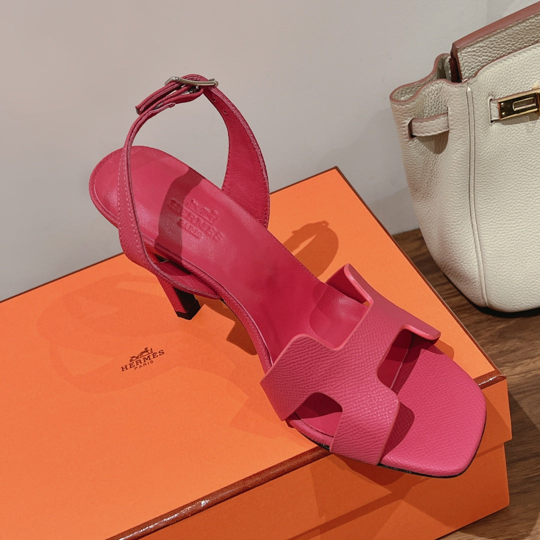 SLINGBACK SANDAL ETERNITE 105 BRIGHT PINK LAMBSKIN - 35