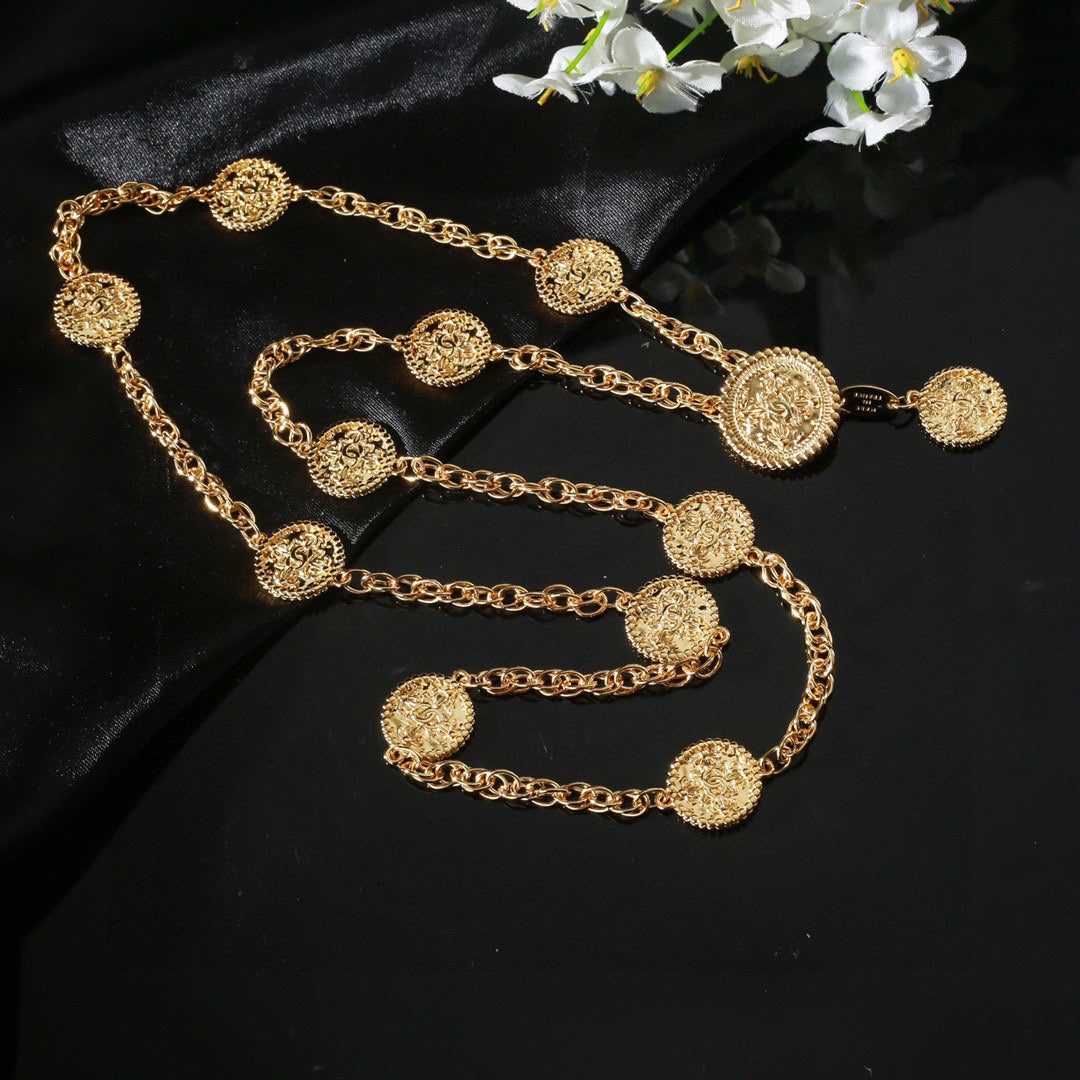 CHANEL 25S GOLD CHAIN BELT 610545 - 30
