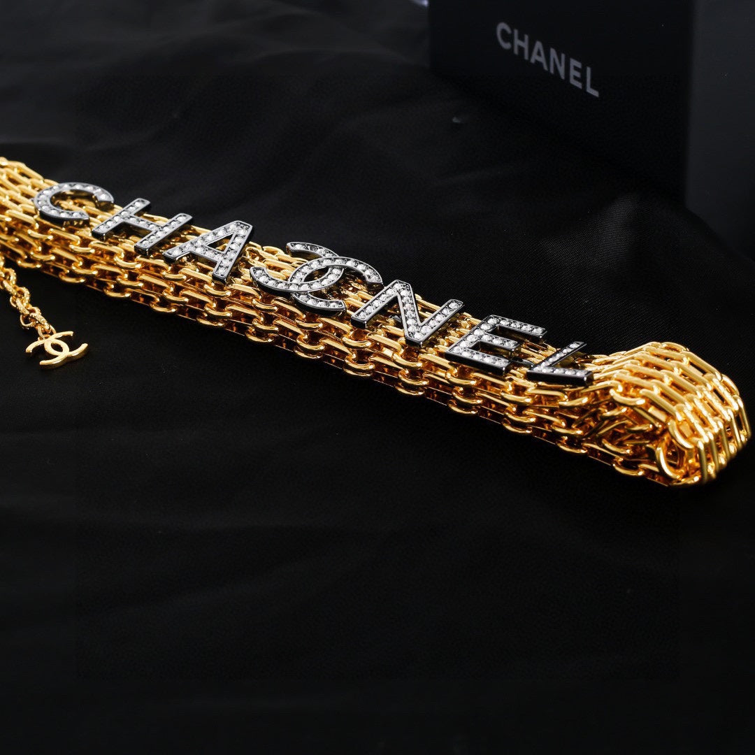 CHANEL 25S GOLD CHAIN BELT 612632 - 30