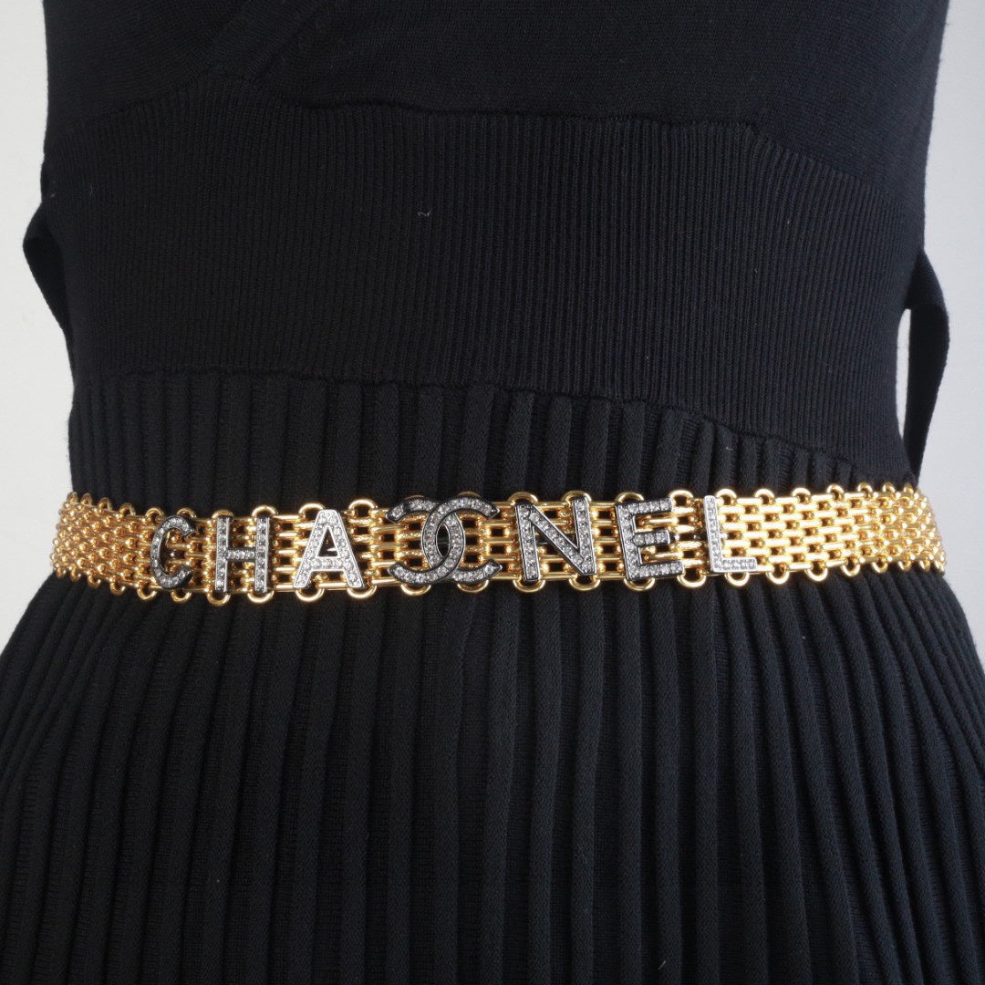 CHANEL 25S GOLD CHAIN BELT 612632 - 30