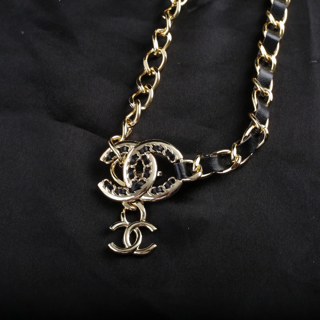 CHANEL 25S CHAIN BELT IN BLACK CALFSKIN 612710 - 30