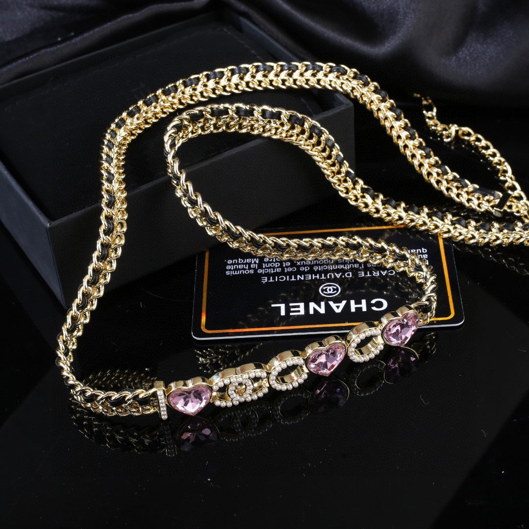 CHANEL 25S GOLD CHAIN BELT 610441 - 30