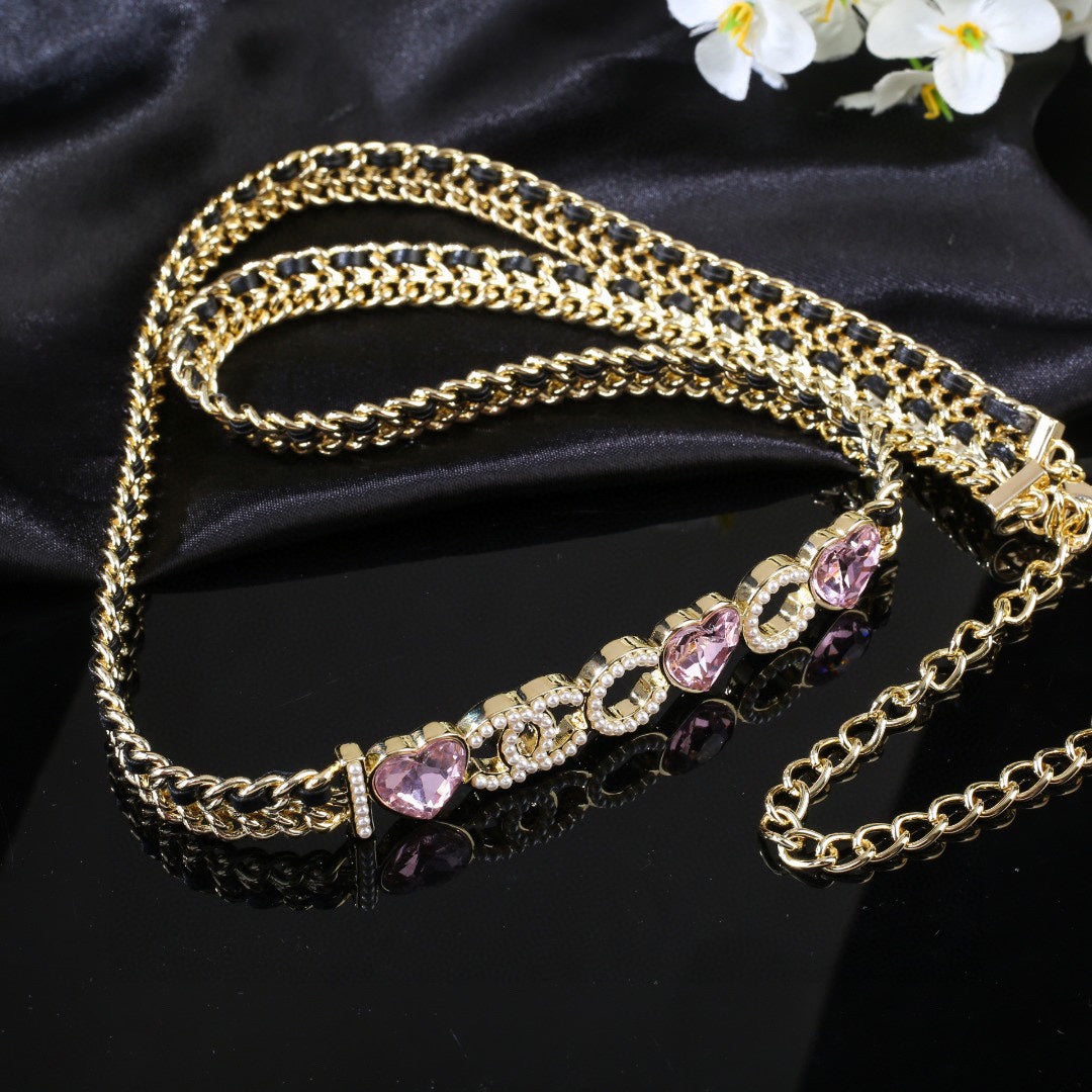 CHANEL 25S GOLD CHAIN BELT 610441 - 30