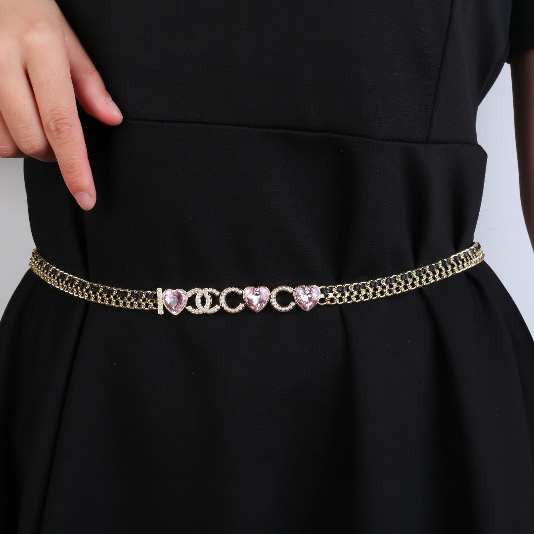 CHANEL 25S GOLD CHAIN BELT 610441 - 30