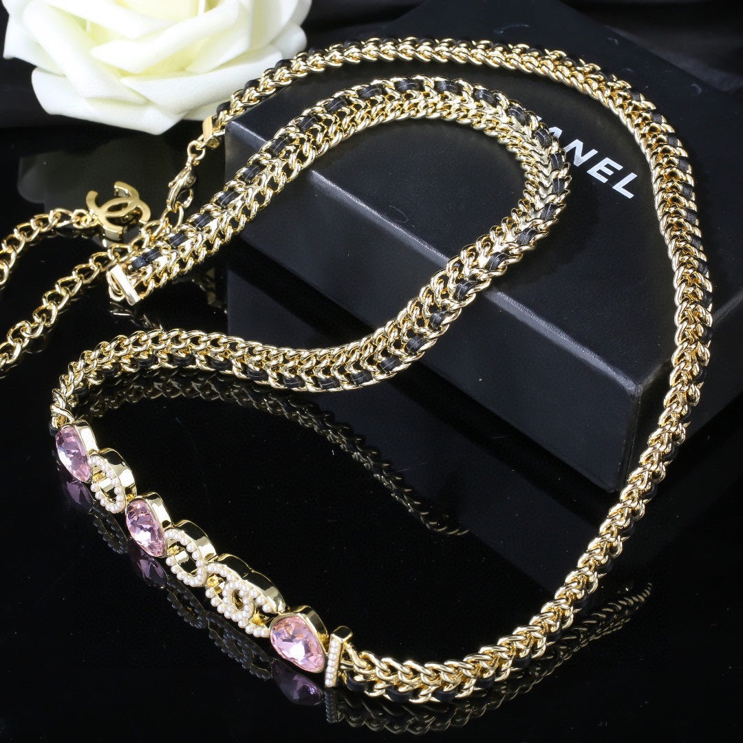 CHANEL 25S GOLD CHAIN BELT 610441 - 30
