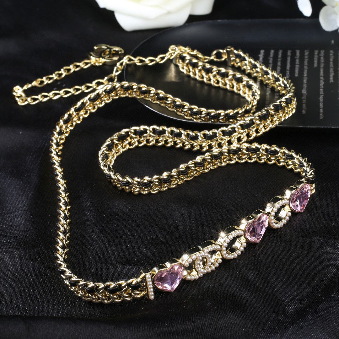 CHANEL 25S GOLD CHAIN BELT 610441 - 30