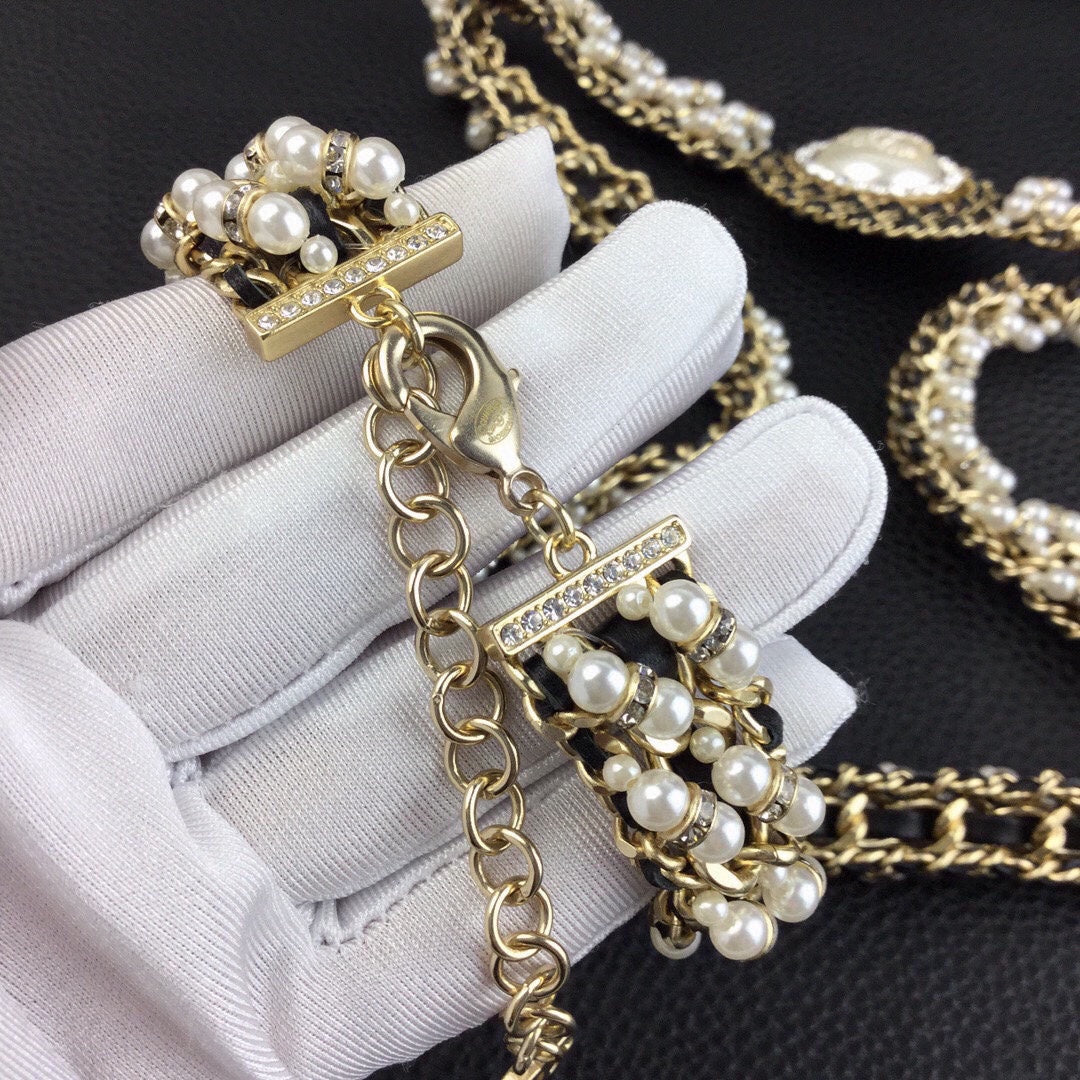CHANEL 25S CHAIN BELT WITH PEARL 608641 - 30
