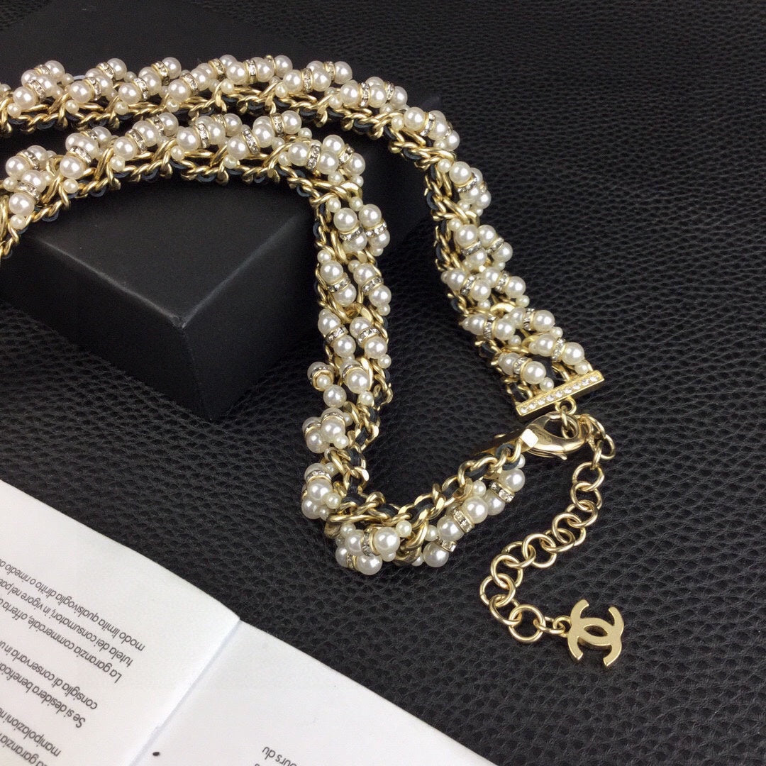 CHANEL 25S CHAIN BELT WITH PEARL 608641 - 30