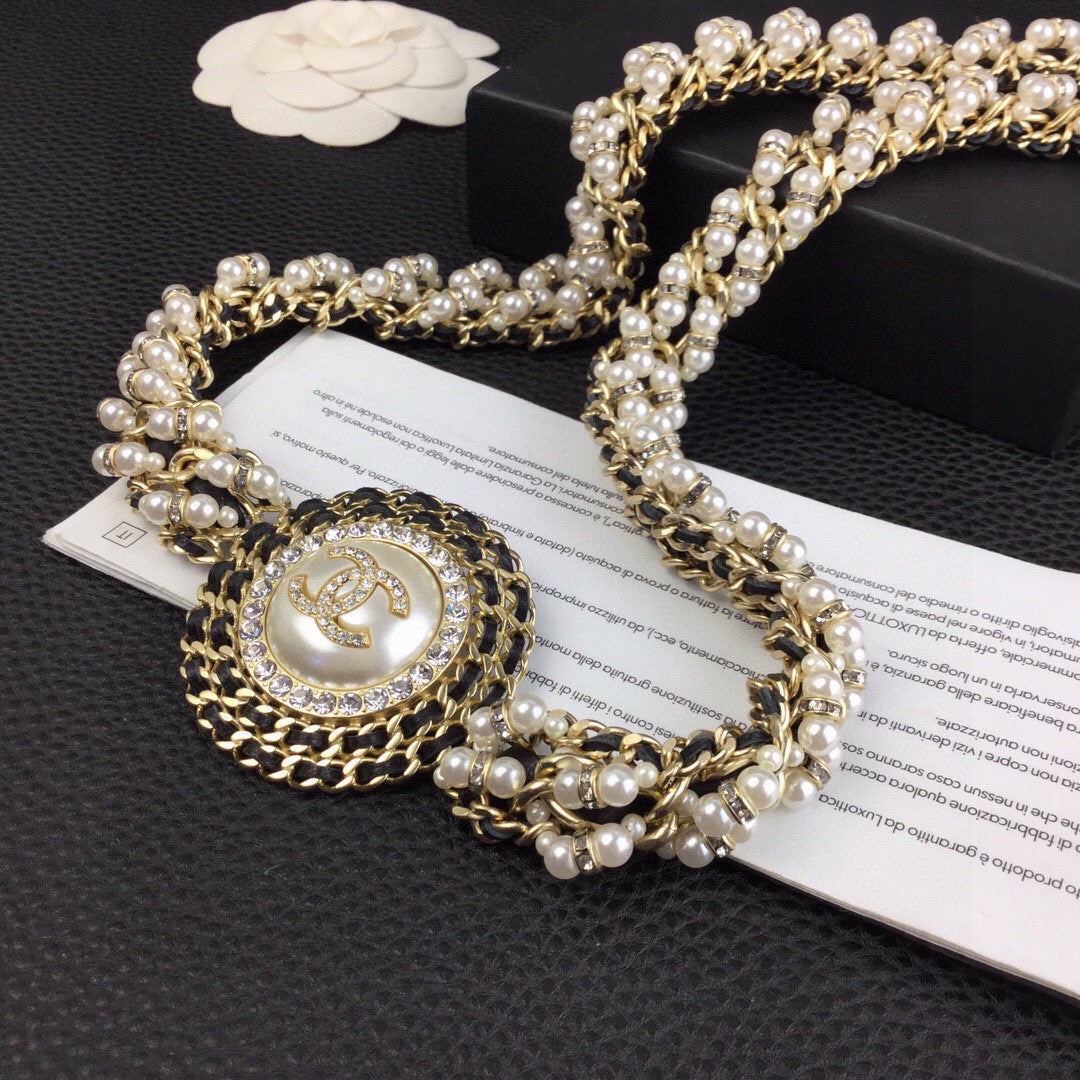 CHANEL 25S CHAIN BELT WITH PEARL 608641 - 30