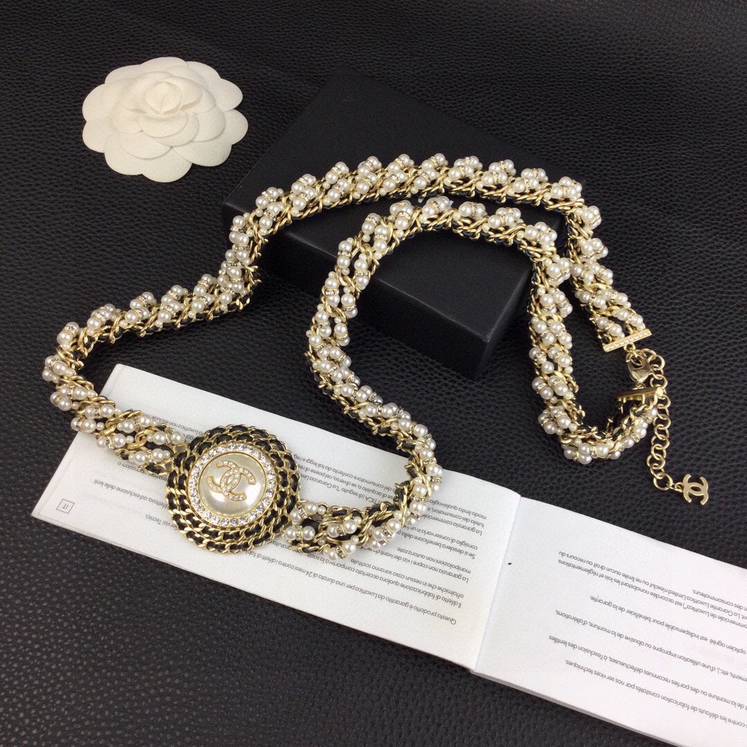 CHANEL 25S CHAIN BELT WITH PEARL 608641 - 30