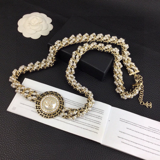 CHANEL 25S CHAIN BELT WITH PEARL 608641 - 30