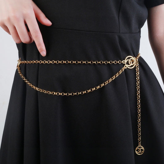 CHANEL 25S CHAIN BELT IN GOLD METAL 615892 - 30